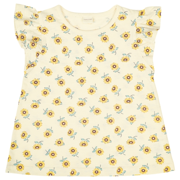 【SALE】[キッズ]半袖　Ｔシャツ　総柄　イエロー イエロー 100cm