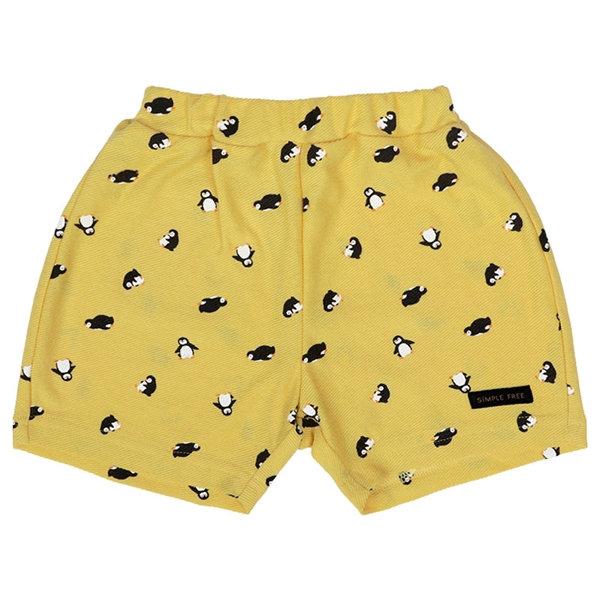 【SALE】[ベビー]ショートパンツ　ニットツイル　イエロー イエロー 80cm