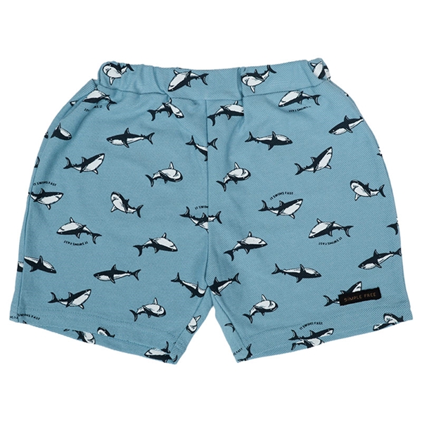 【SALE】[キッズ]ショートパンツ　ニットツイル　サックス サックス 110cm