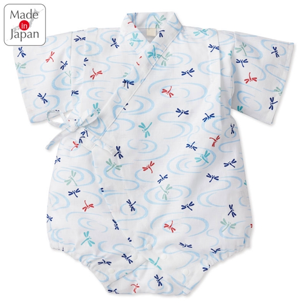 [ベビー]甚平ロンパス トンボ柄 オフホワイト オフホワイト 70cm