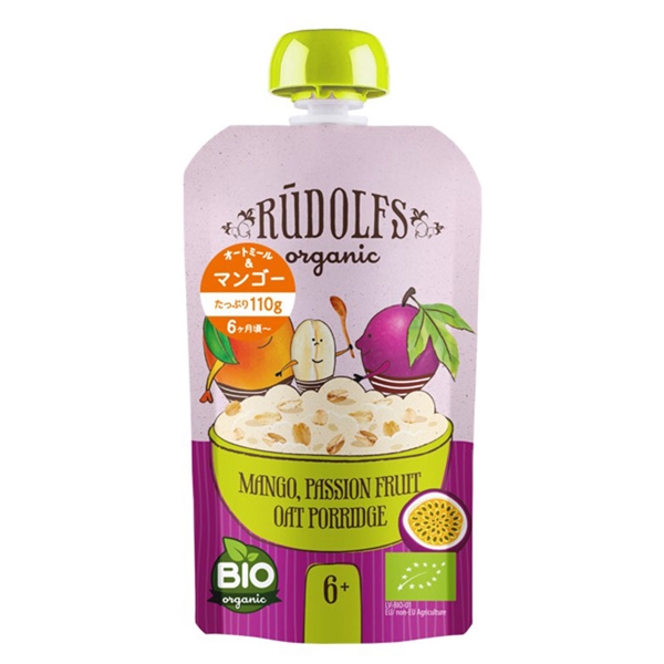 Rudolf 有機フルーツのベビースムージー オートミール＆マンゴー