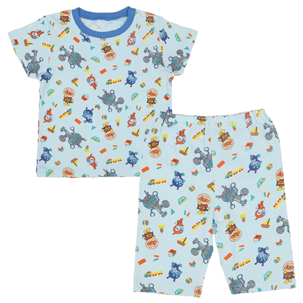 [キッズ]総柄パジャマ　アンパンマン　ブルー ブルー 100cm