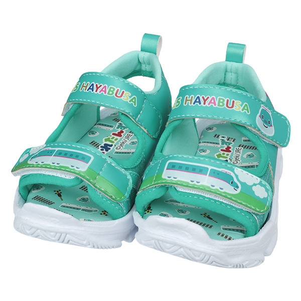 [14.0~17.0cm]とれたんず「E5 はやぶさくん」サンダル　グリーン グリーン 14.0cm