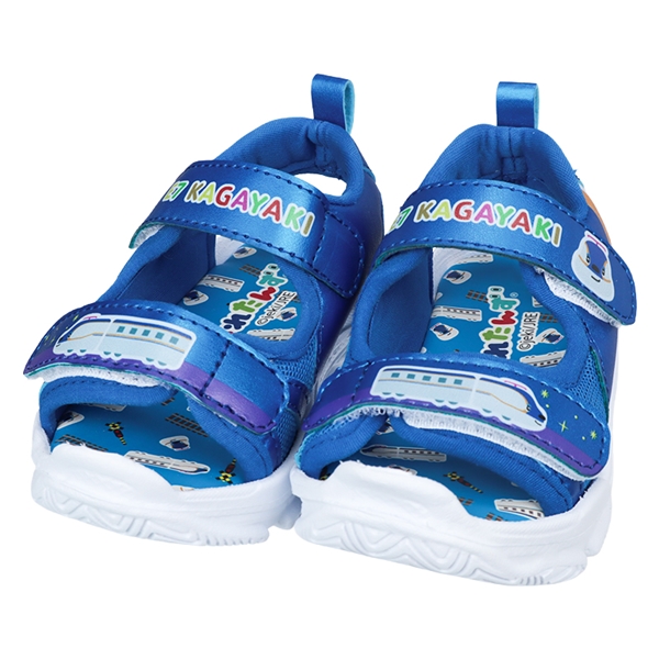[14.0~17.0cm]とれたんず「E7 かがやきくん」サンダル　ブルー ブルー 14.0cm