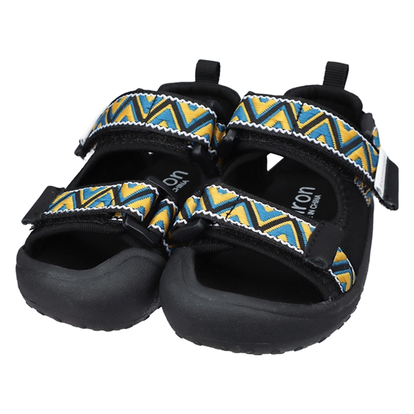 [13.0～17.0cm]ダブルベルトサンダル　ブラック ブラック 13.0cm