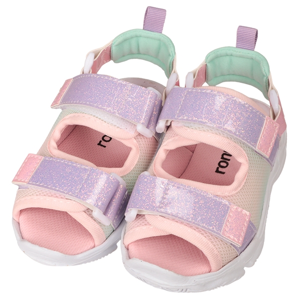 [15.0~18.0cm]オーロラマルチサンダル　ピンク ピンク 15.0cm