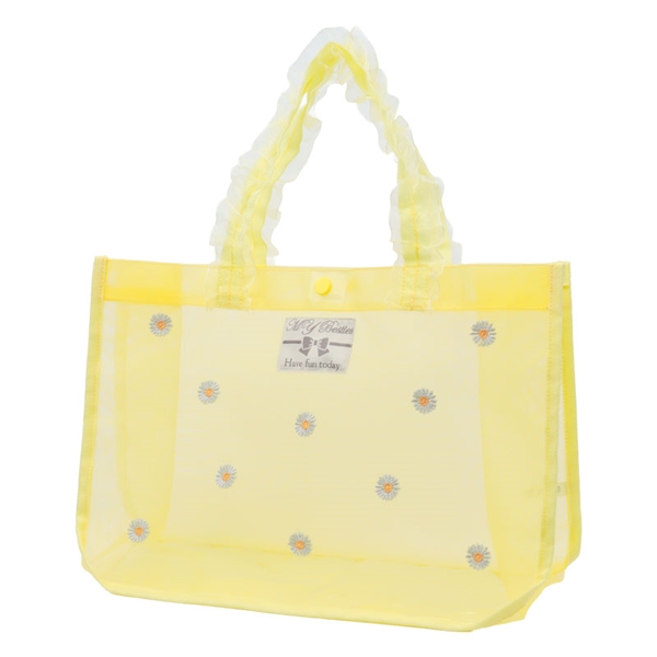 刺繍プールバッグ マーガレット イエロー Ｆ