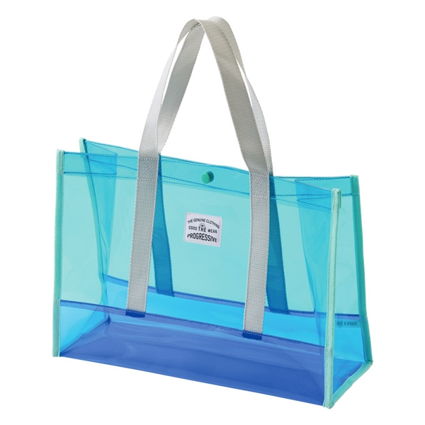 配色プールバッグ ブルー ブルー Ｆ