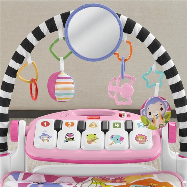 あんよでキック！感覚が育つ4WAYバイリンガル・ピアノジム ピンク