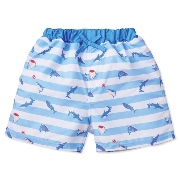 [キッズ]サーフパンツ サメ柄 ブルー 100cm