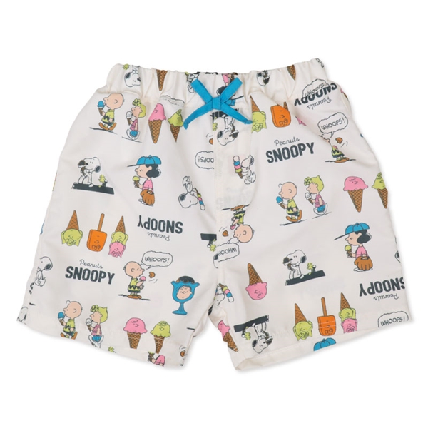 [キッズ]サーフパンツ スヌーピー オフホワイト 100cm
