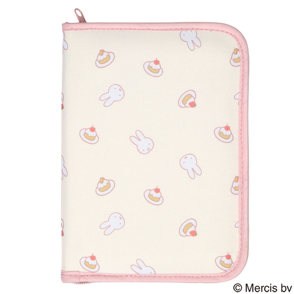 母子手帳ケース　ミッフィー　ケーキ アイボリー F