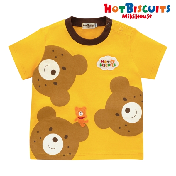 [ベビー] Ｔシャツ イエロー　　[ミキハウス　ホットビスケッツ] イエロー 80cm
