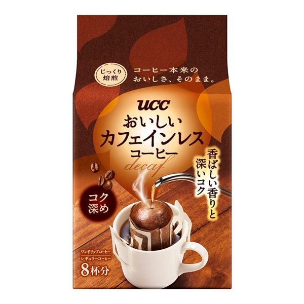 UCC おいしいカフェインレスコーヒー コク深め 8杯分