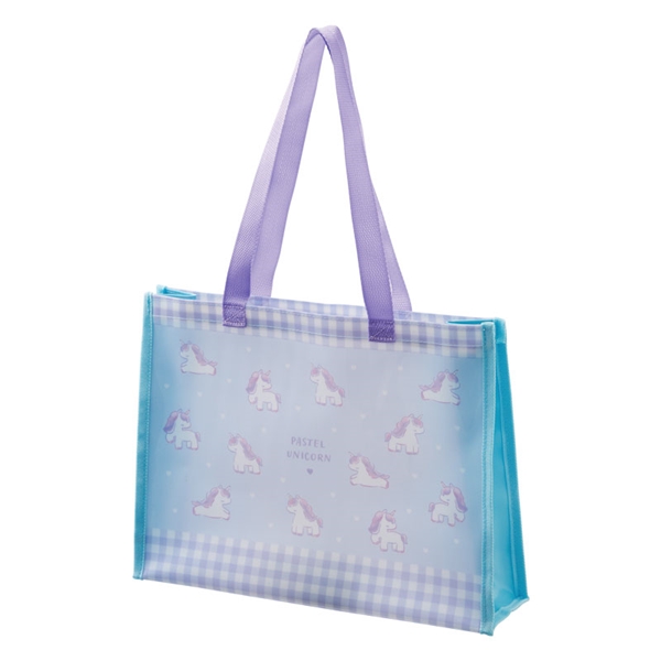 トートビーチバッグ ユニコーン パープル Ｆ