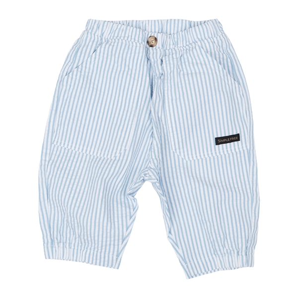 [ベビー]７分丈パンツ　サッカー　ブルー ブルー 80cm