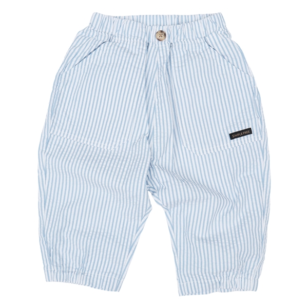 [キッズ]７分丈パンツ　サッカー　ブルー ブルー 100cm