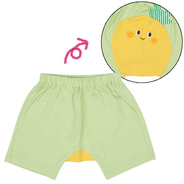 おしりフルーツパンツ　キミドリ キミドリ 70cm