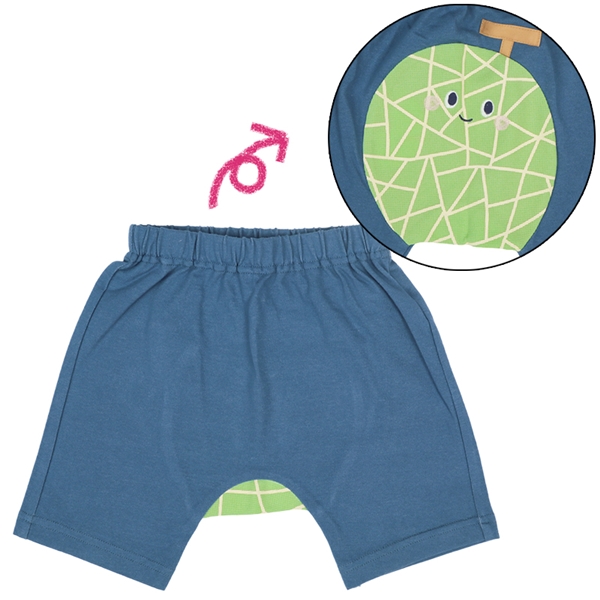 おしりフルーツパンツ　ブルー ブルー 70cm