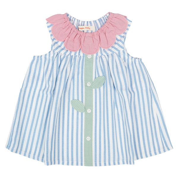 [ベビー]お花チュニック　サックス サックス 70cm