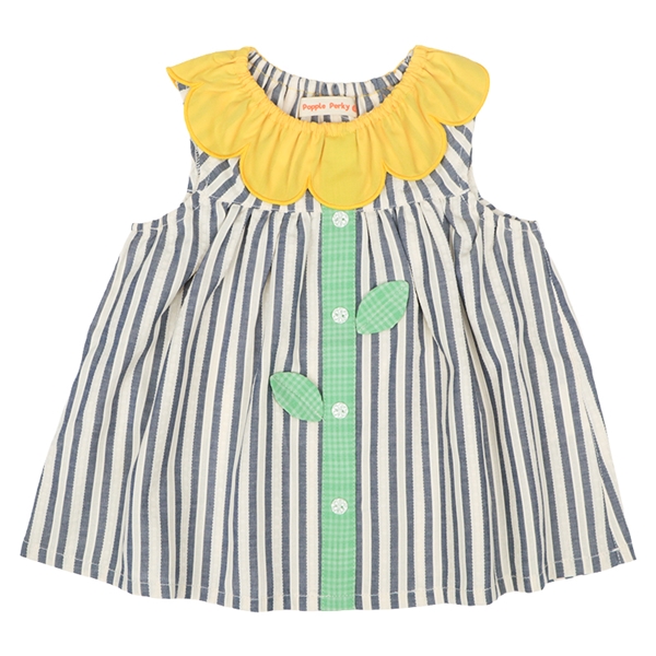 [ベビー]お花チュニック　ネイビー ネイビー 70cm