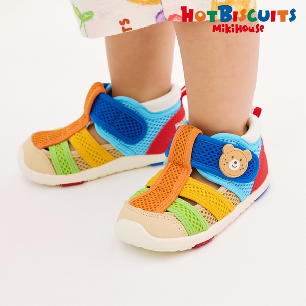 [13.0～17.0cm] セカンドベビーシューズ マルチカラー[ミキハウス　ホットビスケッツ] マルチカラー 17.0cm
