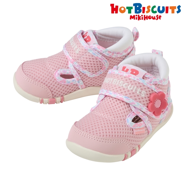 [11.5～13.5cm] ファーストベビーシューズ ピンク[ミキハウス　ホットビスケッツ] ピンク 11.5cm