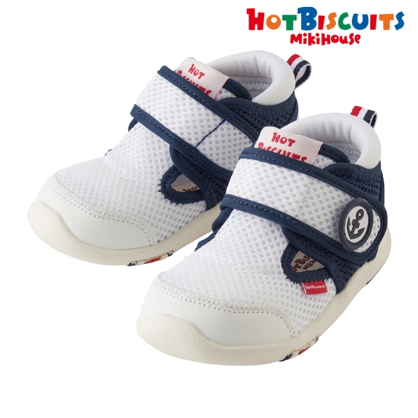 [13.0～15.5cm] セカンドベビーシューズ ネイビー[ミキハウス　ホットビスケッツ] ネイビー 13cm