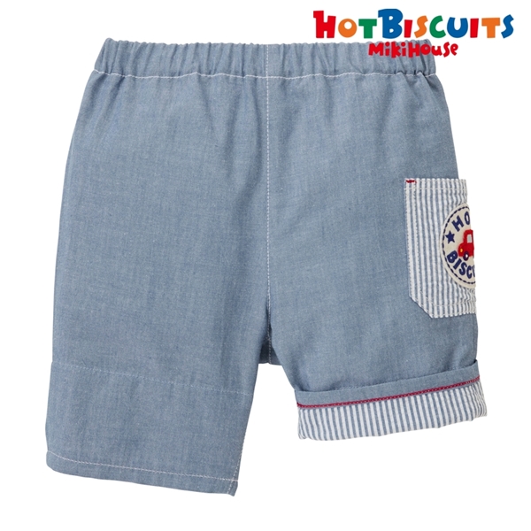 【SALE】[ベビー] ハーフパンツ ブルー[ミキハウス　ホットビスケッツ] ブルー 80cm