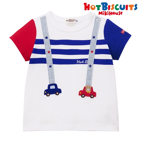 【SALE】[キッズ] Ｔシャツ ホワイト[ミキハウス　ホットビスケッツ] ホワイト 100cm