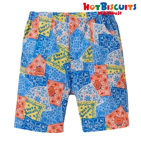 【SALE】[ベビー] ハーフパンツ マルチカラー[ミキハウス　ホットビスケッツ] マルチカラー 80cm