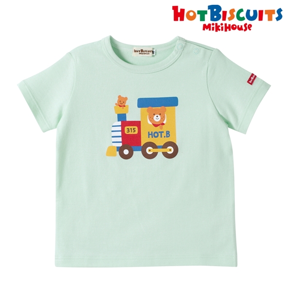 【SALE】[ベビー] Ｔシャツ アイスグリーン[ミキハウス　ホットビスケッツ] アイスグリーン 80cm