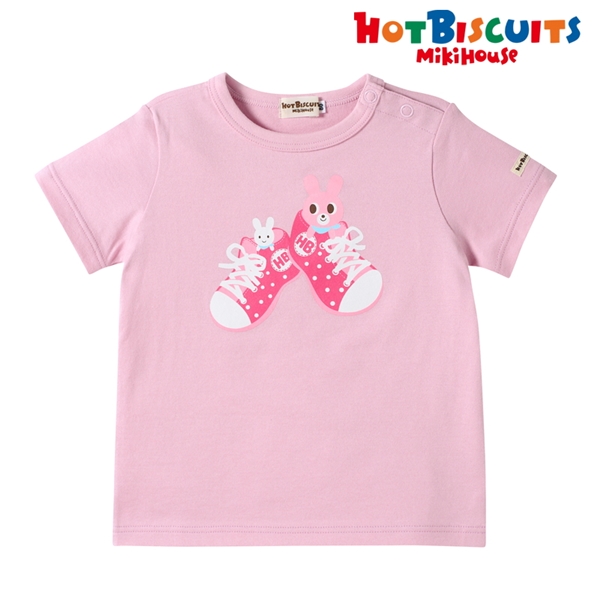 【SALE】[ベビー] Ｔシャツ ラベンダー[ミキハウス　ホットビスケッツ] ラベンダー 80cm