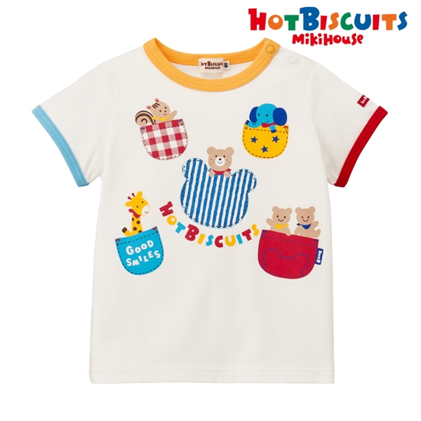 【SALE】[キッズ] Ｔシャツ ホワイト[ミキハウス　ホットビスケッツ] ホワイト 100cm