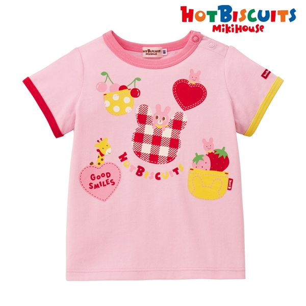 【SALE】[キッズ] Ｔシャツ ピンク[ミキハウス　ホットビスケッツ] ピンク 100cm