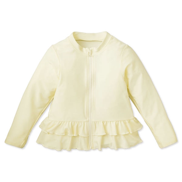 [ベビー]ラッシュガード フリル オフホワイト オフホワイト 80cm