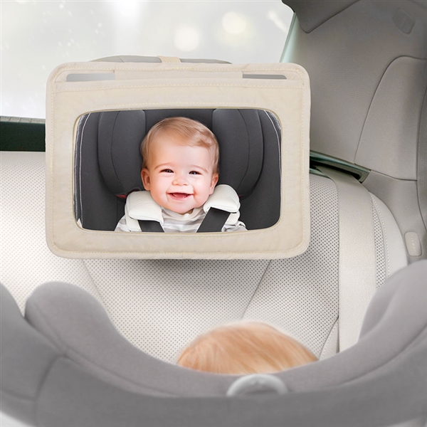 2WAY赤ちゃんみてミラー ラテ ベージュ