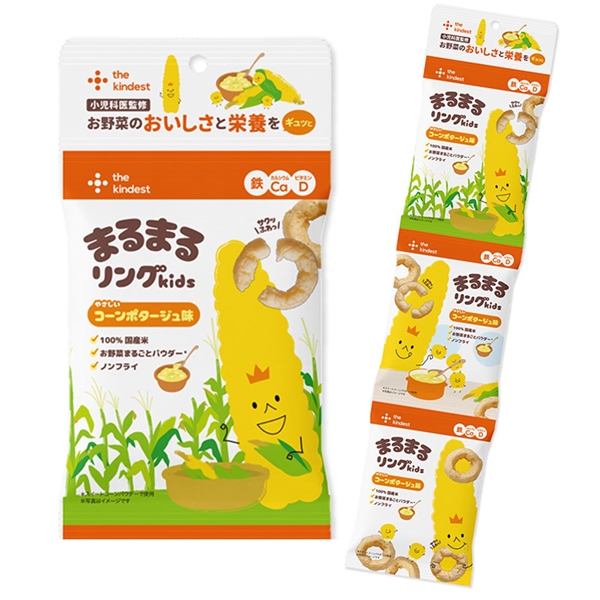 [吊り下げ菓子]まるまるリングkids コーンポタージュ味