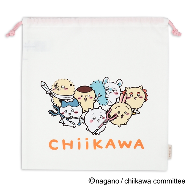 【アニメちいかわ】巾着大　ちいかわ F