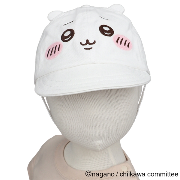 【アニメちいかわ】[48~54cm]キャップ　ちいかわ オフホワイト 48~50cm