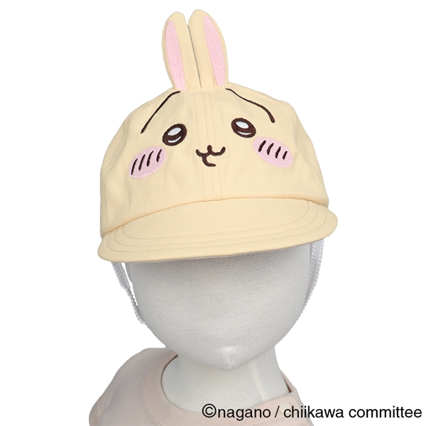 【アニメちいかわ】[48~54cm]キャップ　うさぎ アイボリー 48~50cm