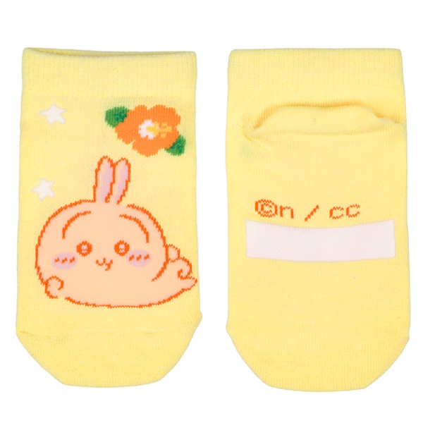 [キッズ]スニーカーソックス　ちいかわ　うさぎ クリーム 15~20cm