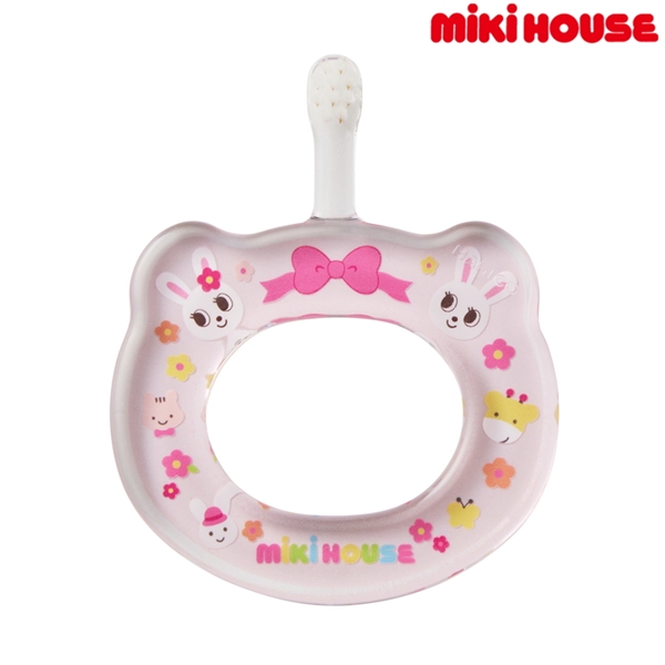 ベビーハブラシ HAMICO ピンク 「ミキハウス」 5ヵ月~