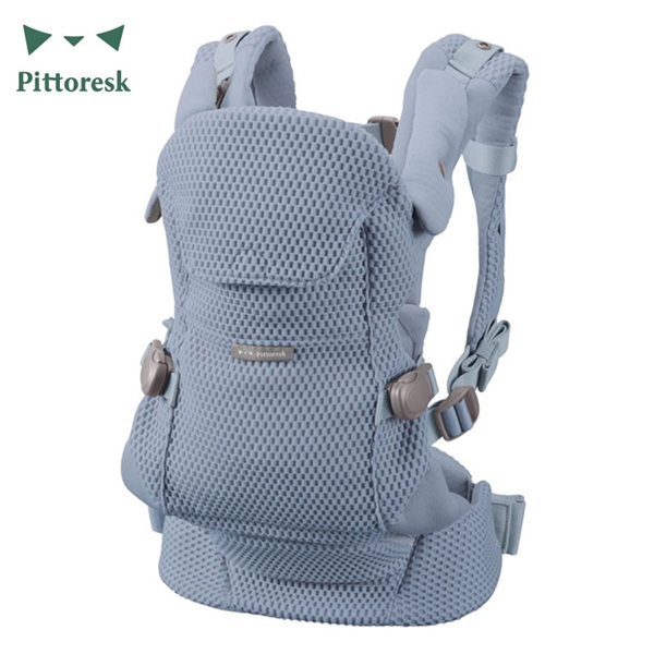 【5/29発売】BABY CARRIER ON  Pittoresk（ピトレスク） ミスティブルー 抱っこ紐 入荷案内受付中 ブルー