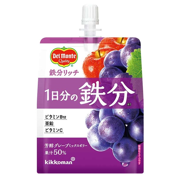 デルモンテ 鉄分リッチ 芳醇グレープミックスゼリー