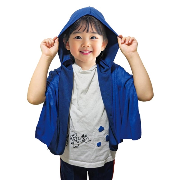 Kid's 冷感ポンチョ ブルー