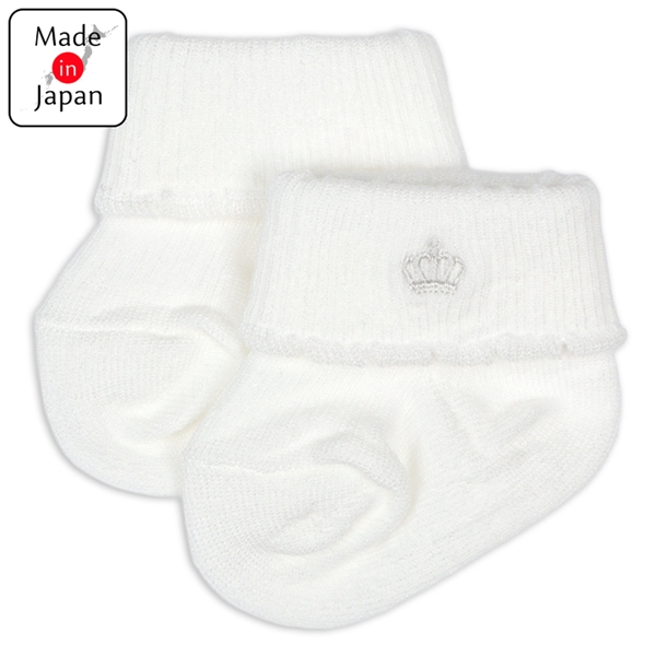セレモニーソックス　クラウン　オフホワイト オフホワイト 7~8cm