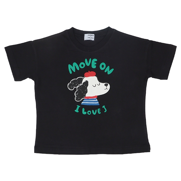 [キッズ]ＩＬＯＶＥＪＴシャツ　ブラック ブラック 100cm
