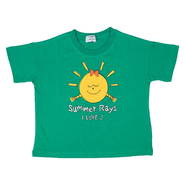 [キッズ]ＩＬＯＶＥＪＴシャツ　グリーン グリーン 100cm