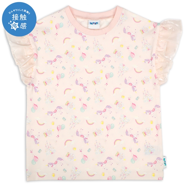 [キッズ]INFILM　半袖Tシャツ　接触冷感　ピンク ピンク 100cm